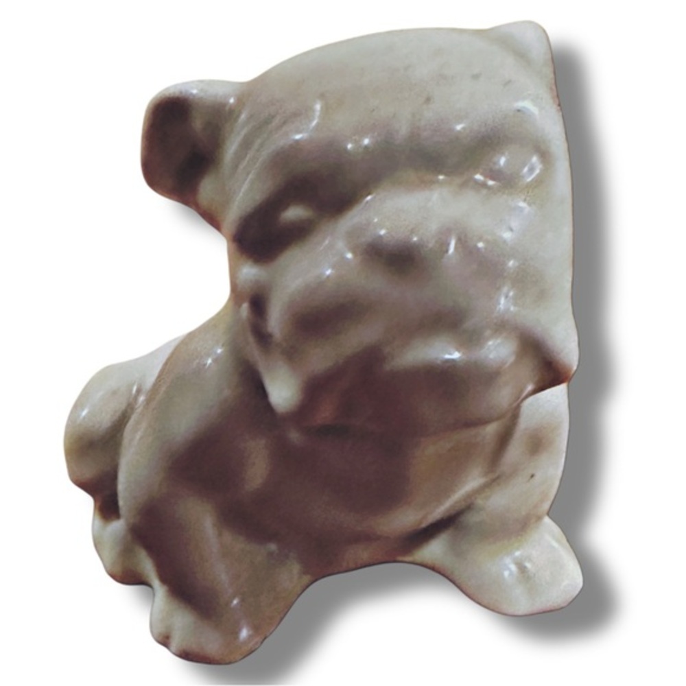 Vintage Ceramic Bulldog Planter